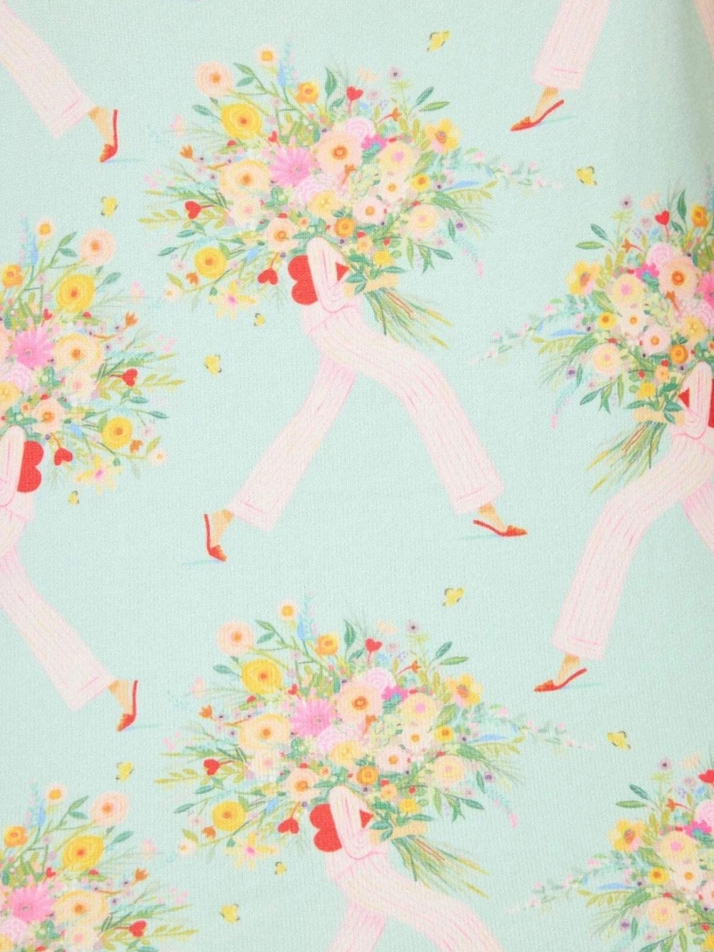 P.J. Salvage x Adrian Valencia Pajama Set NWT 🌸 Bright Mint 1X - Picture 3 of 15